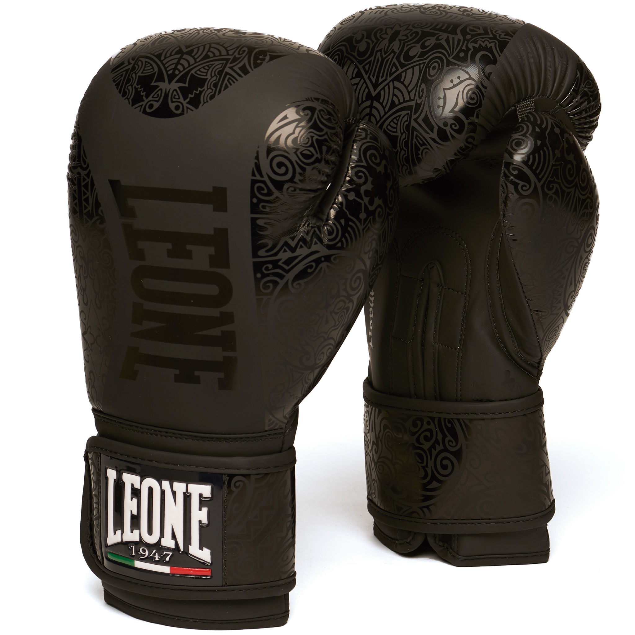 Leone Boxhandschuhe Maori schwarz