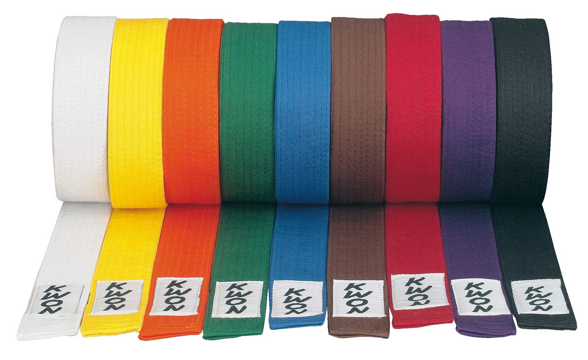 Taekwondo / Karate Gürtel von Kwon v. Farben und Längen