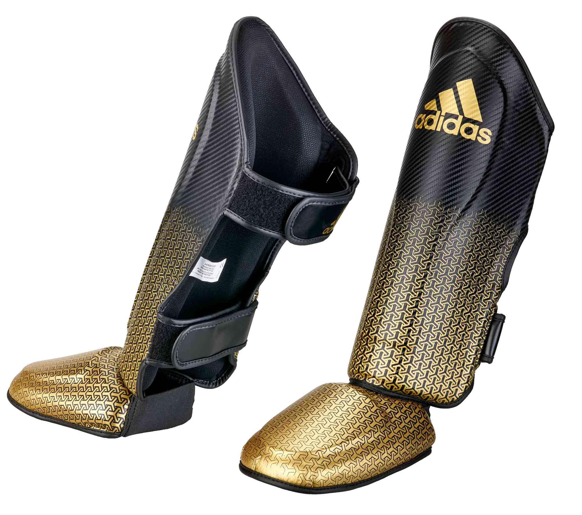 adiSGSI011-black_golde-Speed-Thai-Shin-n-Step-01 Adidas Pro Kickboxing Schienbein-Spannschutz