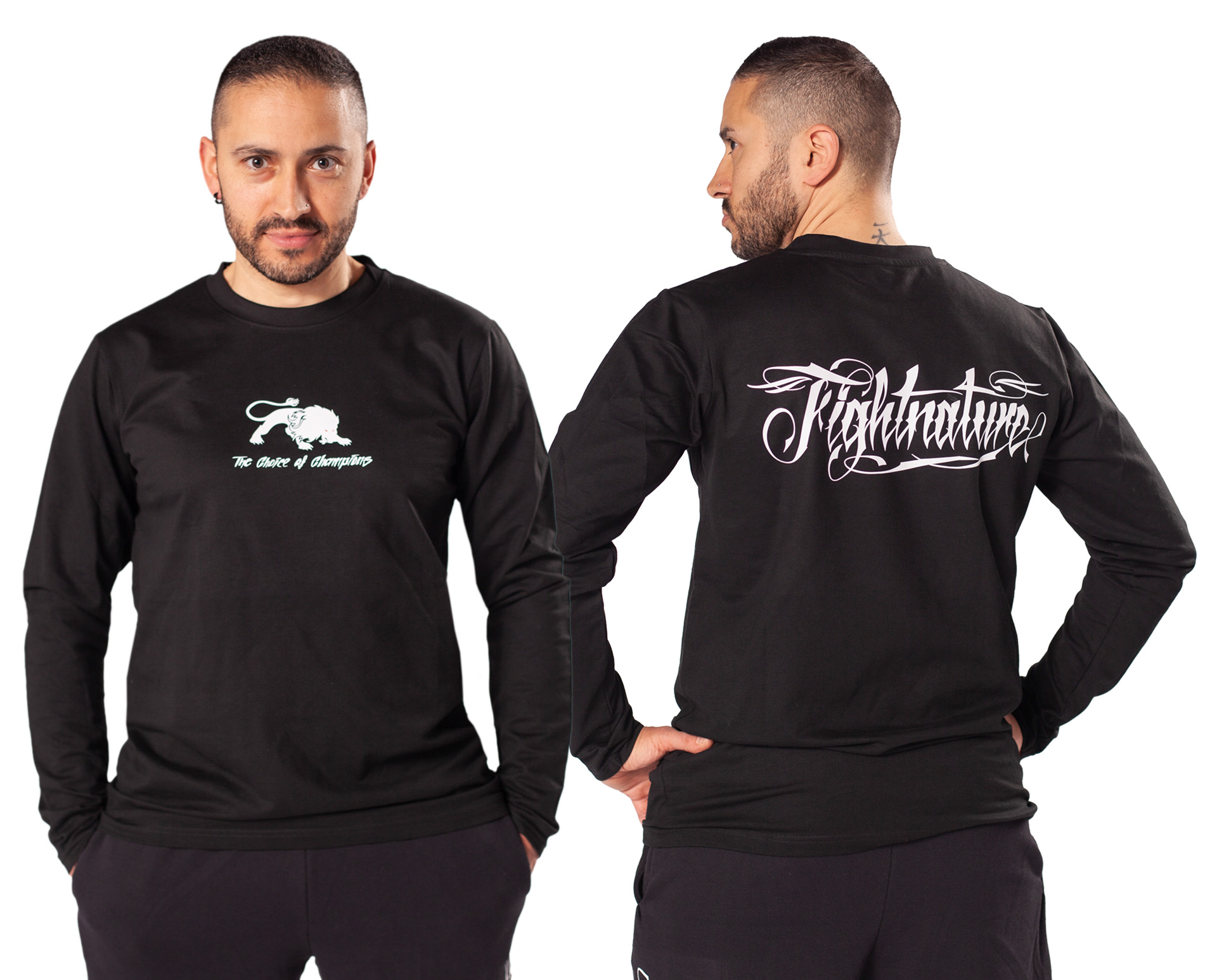 FIGHTNATURE Herren Langarmshirt