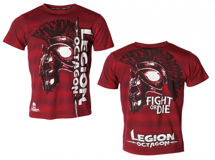 T-Shirt L.O.Fight or Die, rot