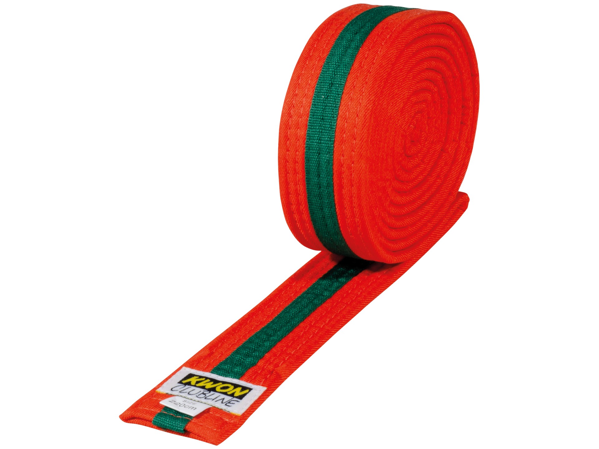 Softgürtel mehrfarbig, orange/grün/orange