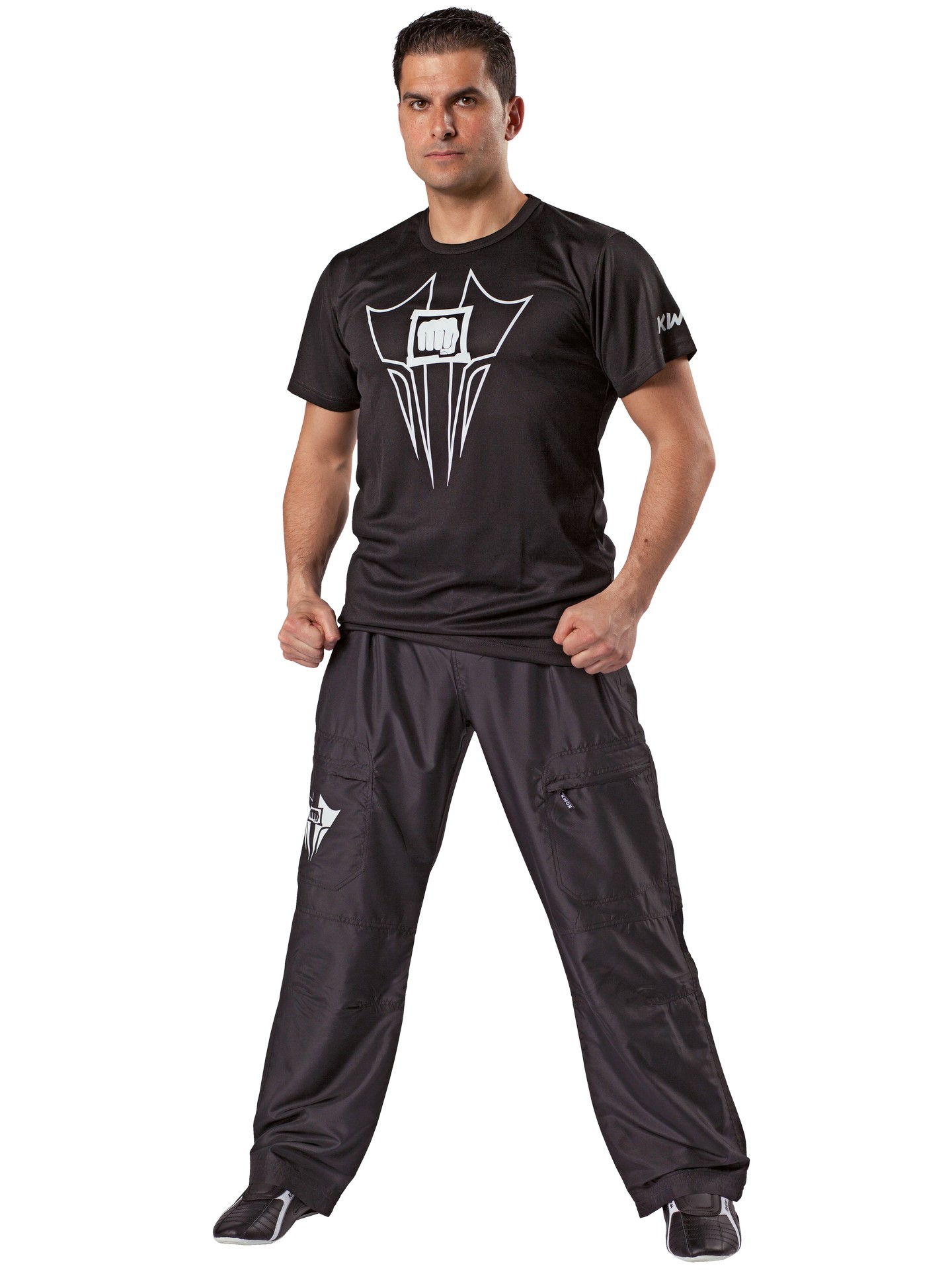 T-Shirt Fight Wear, schwarz