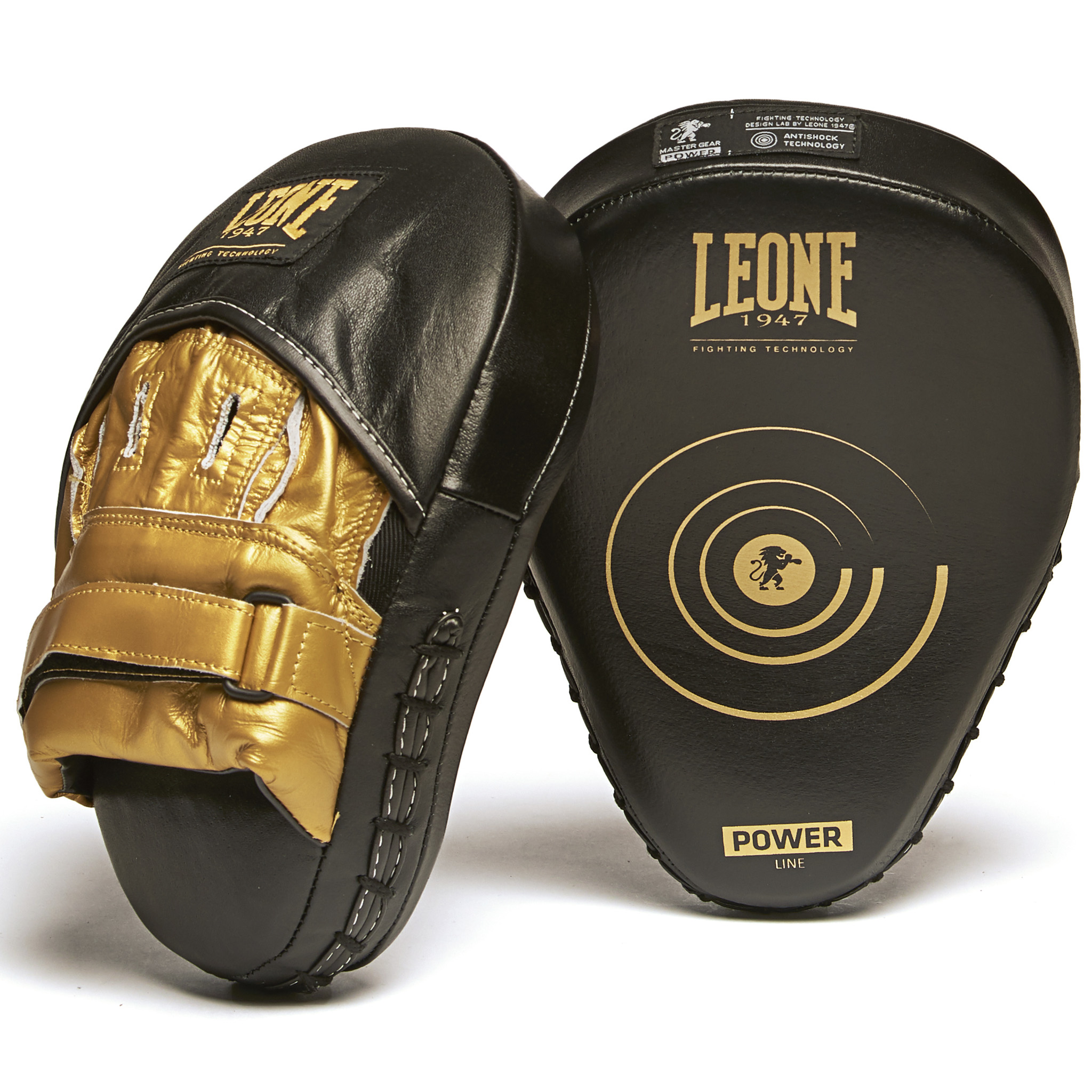 GM410_01_1_Leone_Boxpratzen_Gekr-ummt_Pads Pratzen CURVED Leder