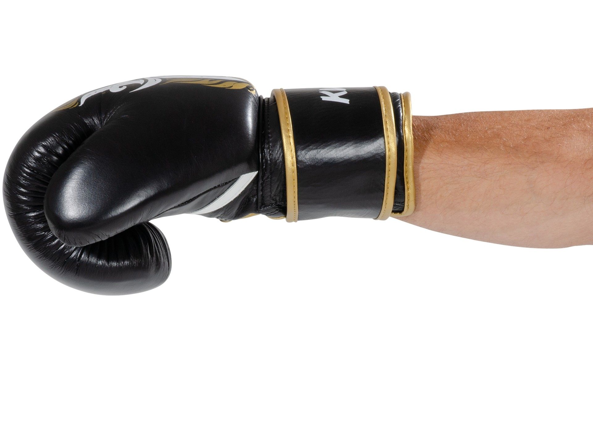 Boxhandschuhe Thai Style, Schwarz