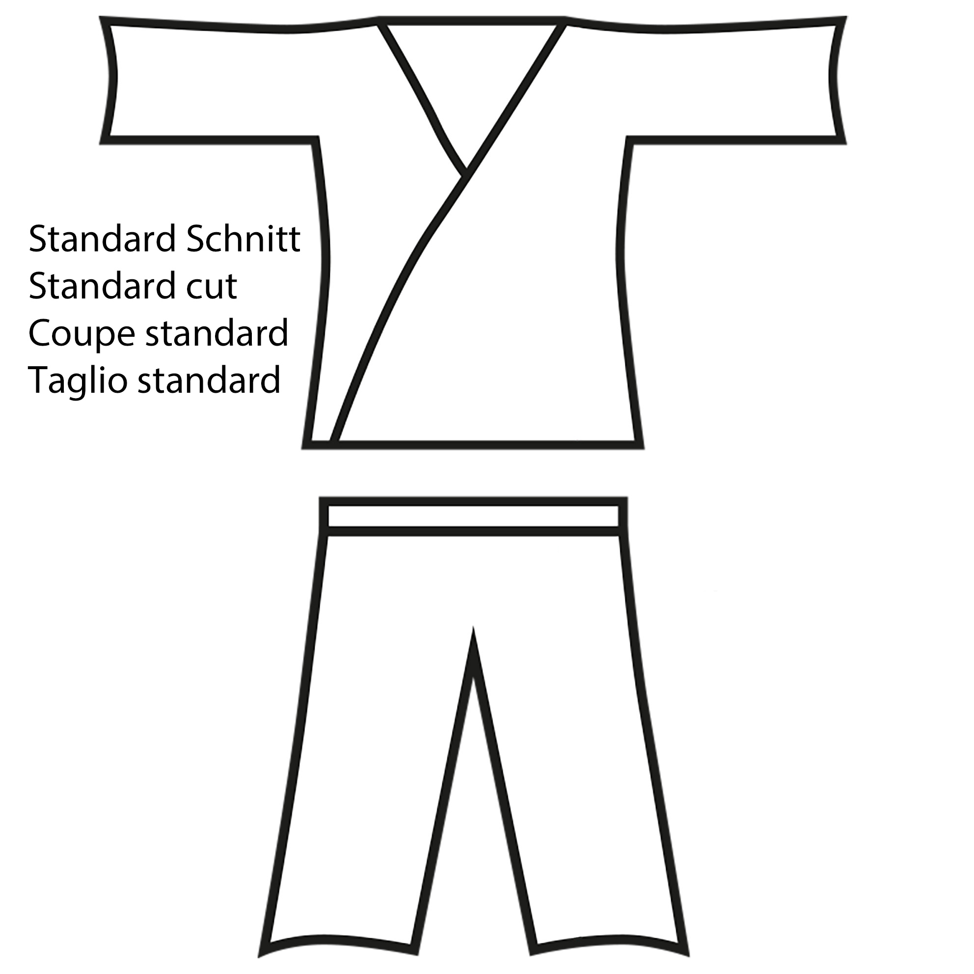 Judoanzug Yamanashi mit Schulterstreifen, in blau oder weiß