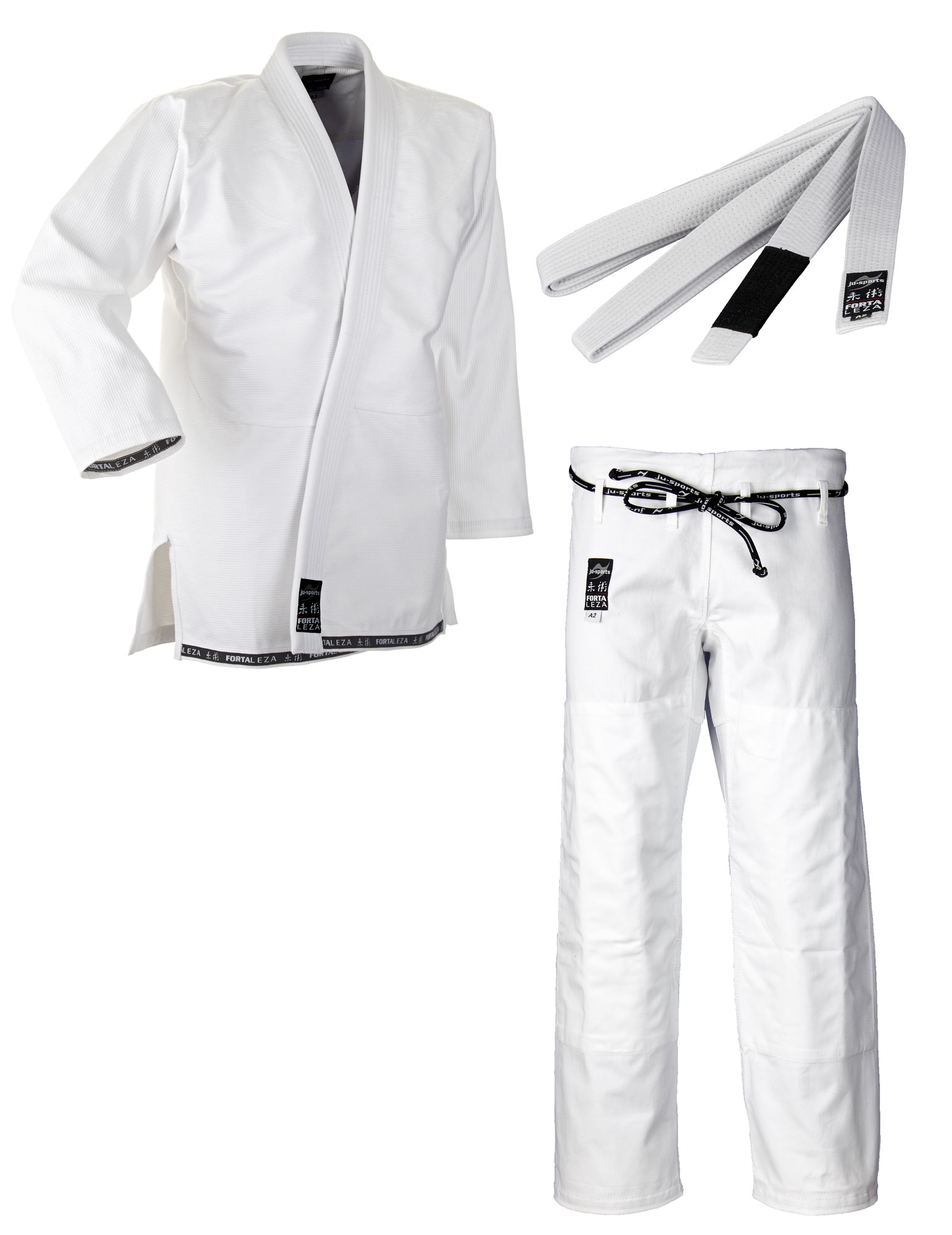 BJJ Starter Gi Fortaleza + BJJ Gürtel weiss