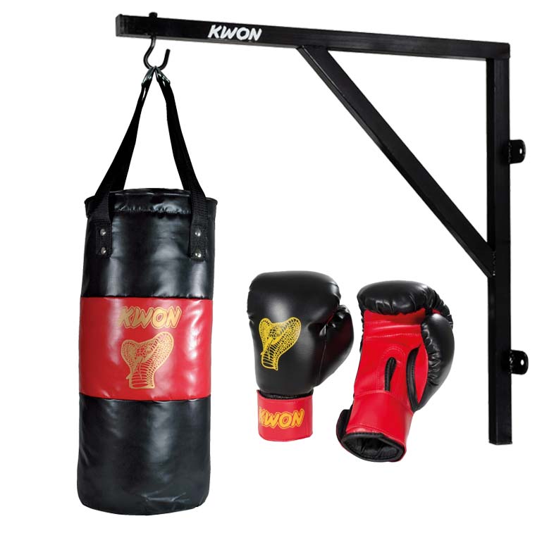 kiinder-boxsack-set_3 Sandsackhalterung + Boxsack + Kinderboxhandschuhe
