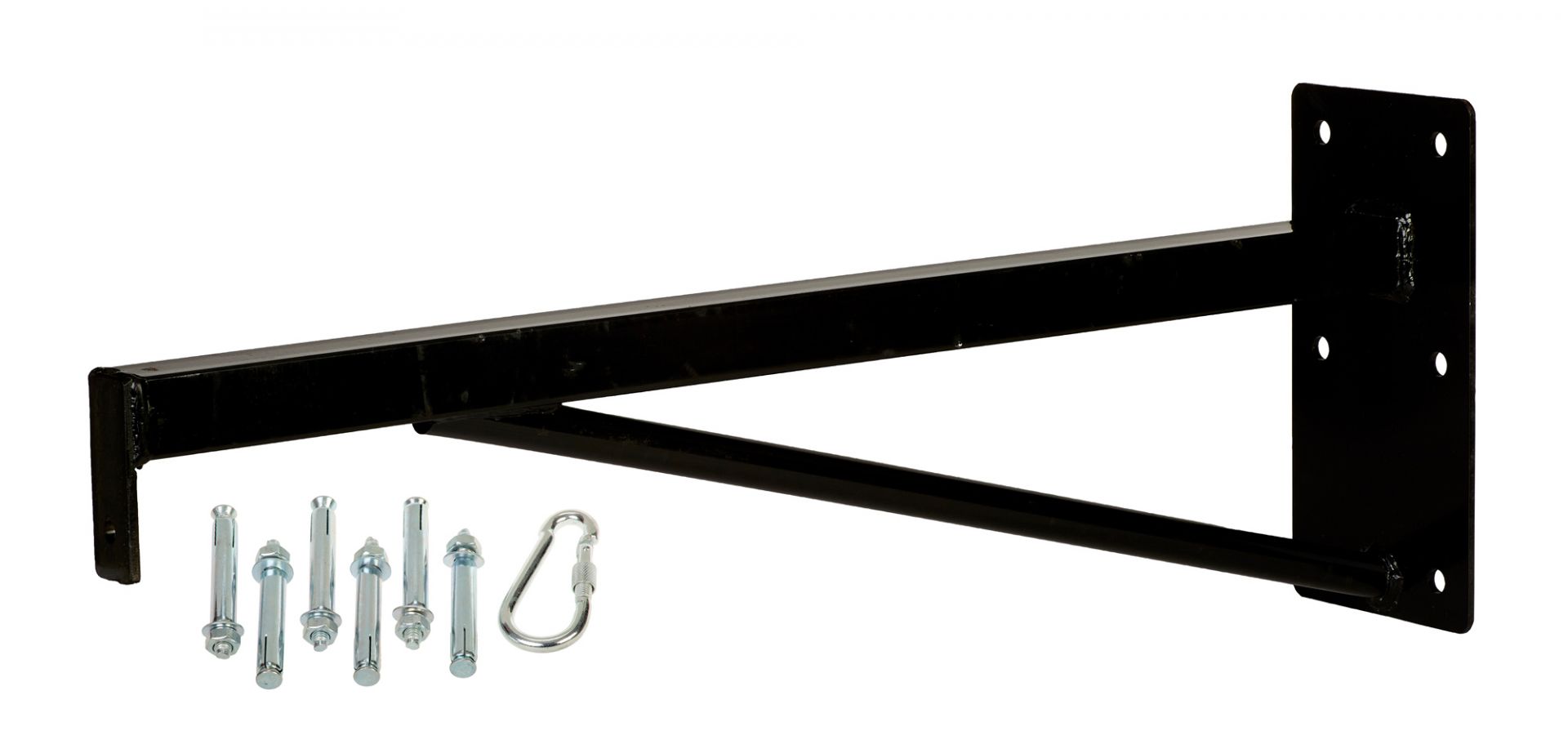 Sandsack-Wandhalterung Stahl schwarz gross, 80 cm