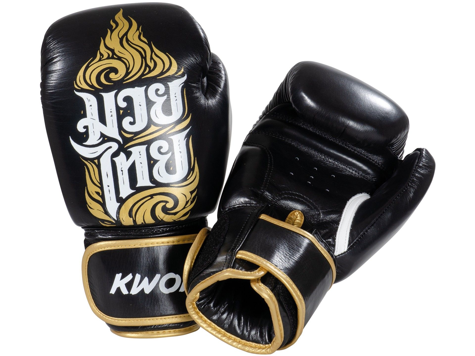 Boxhandschuhe Thai Style, Schwarz