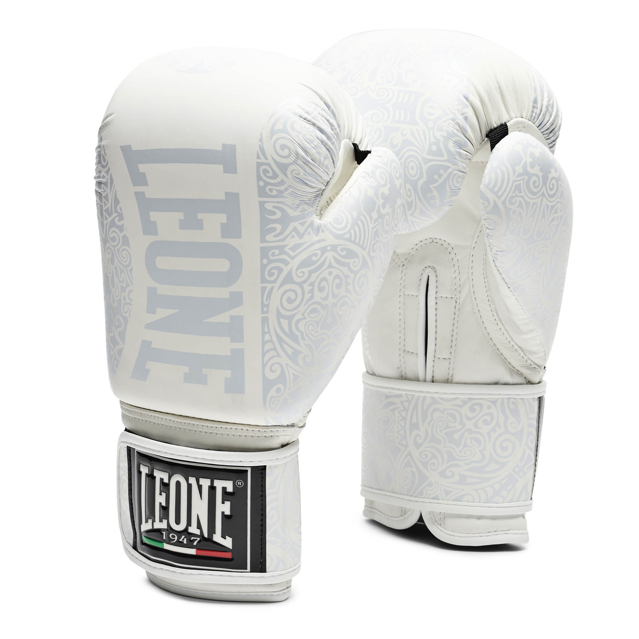 Leone Boxhandschuhe Maori weiss