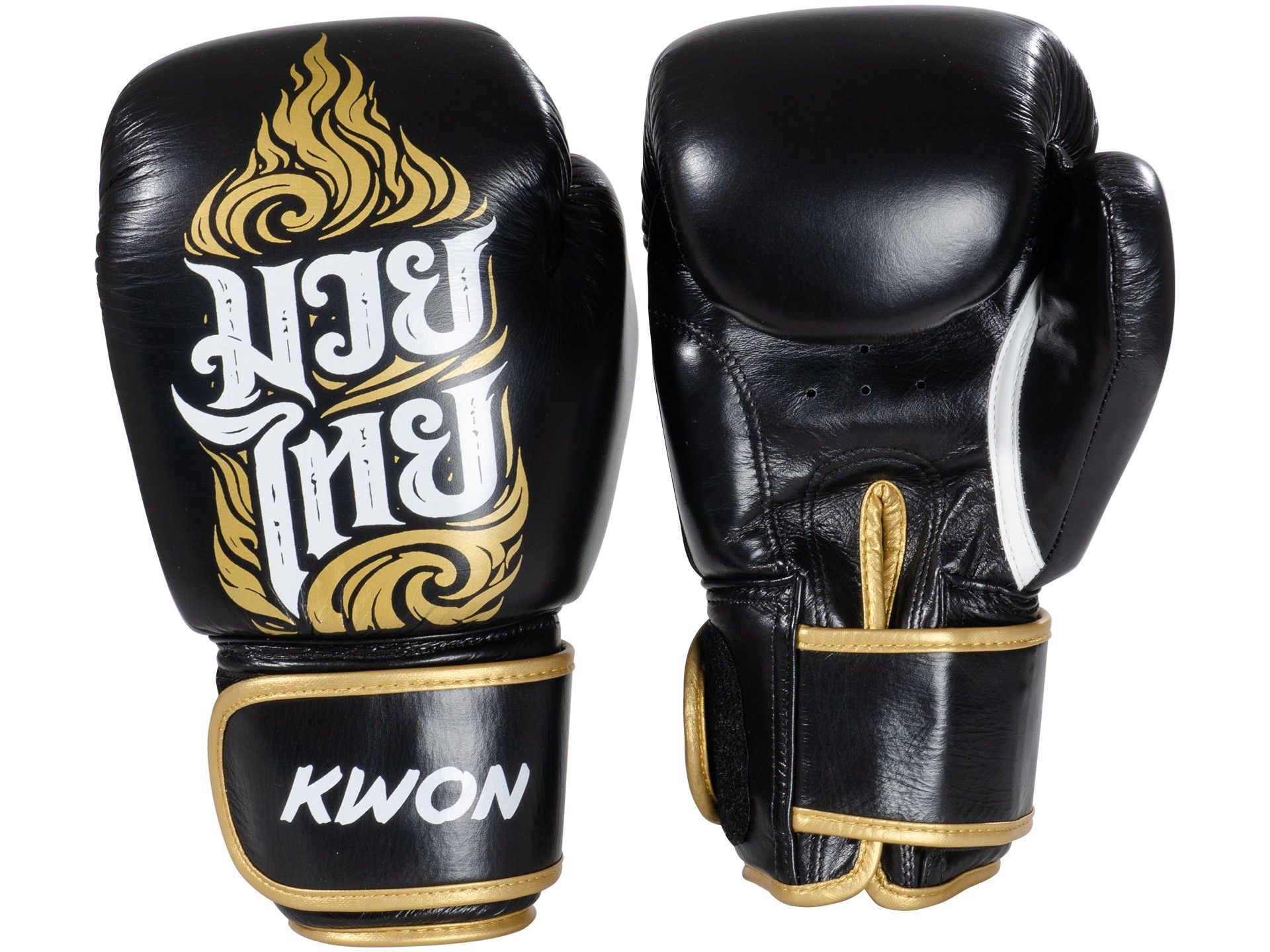 Boxhandschuhe Thai Style, Schwarz