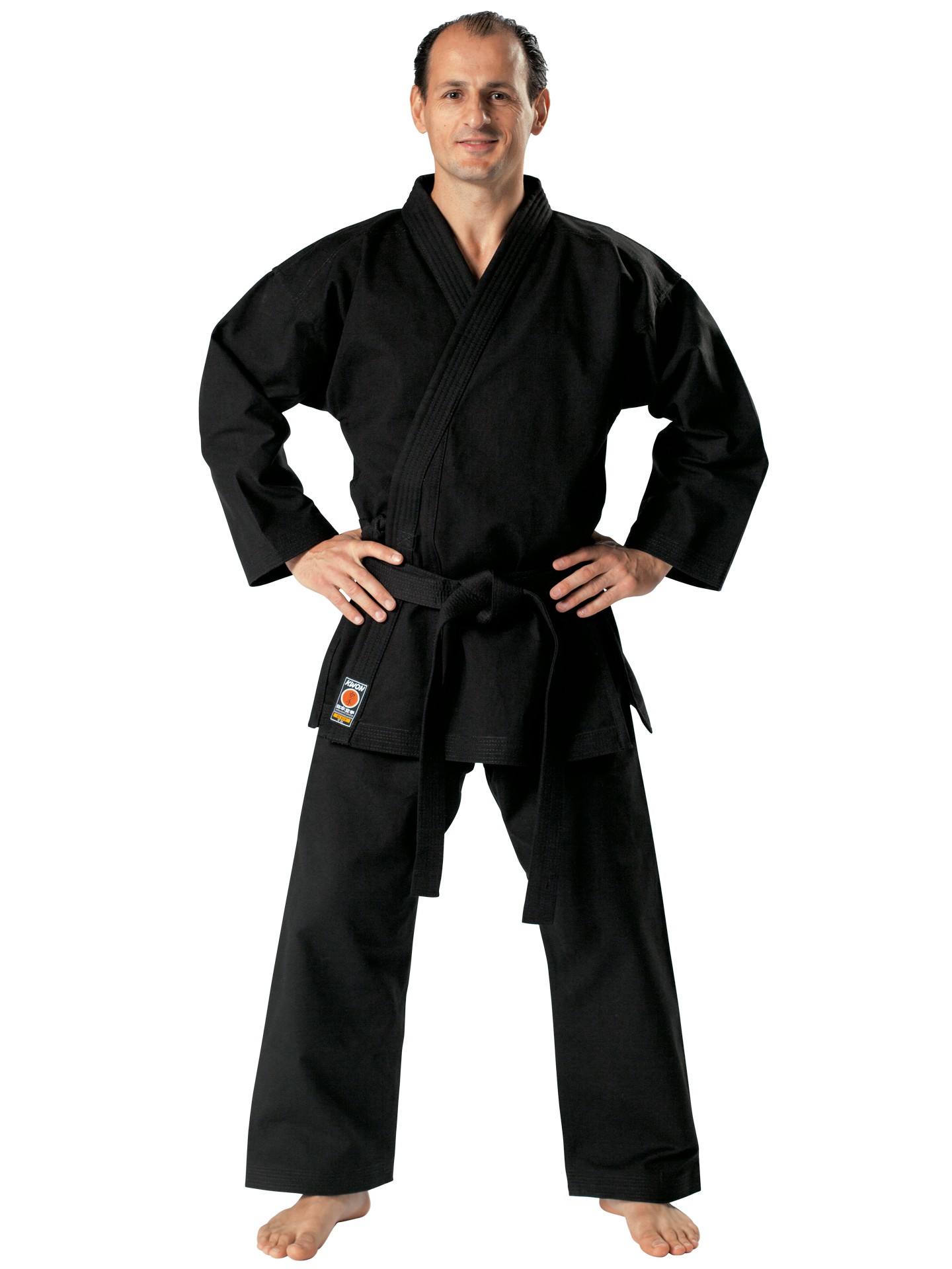 Karateanzug Traditional schwarz 12 oz