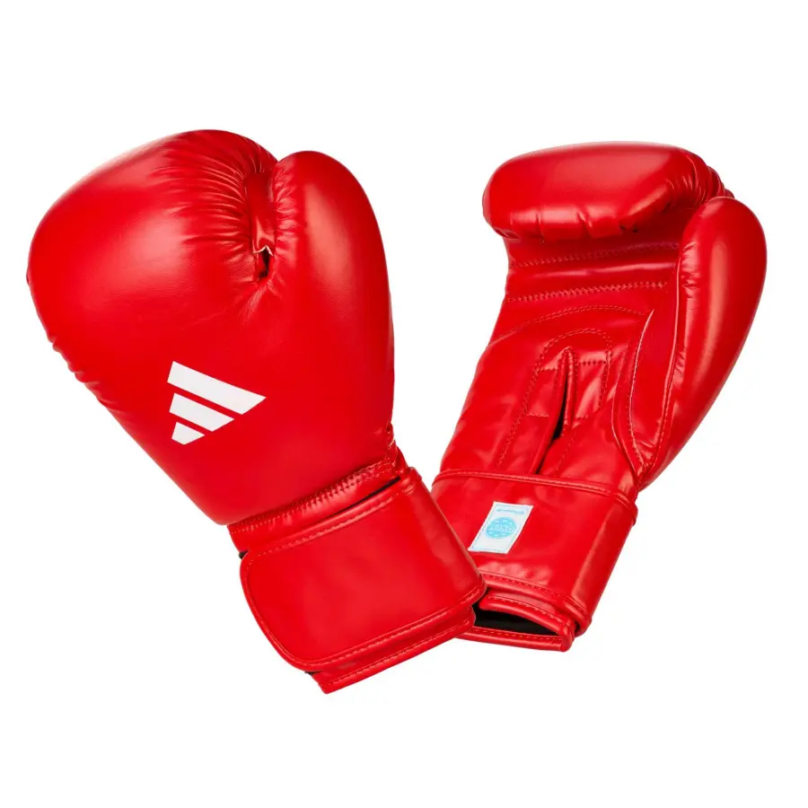 Adidas WAKO Kickboxing Gloves Leathe 10oz, Rot