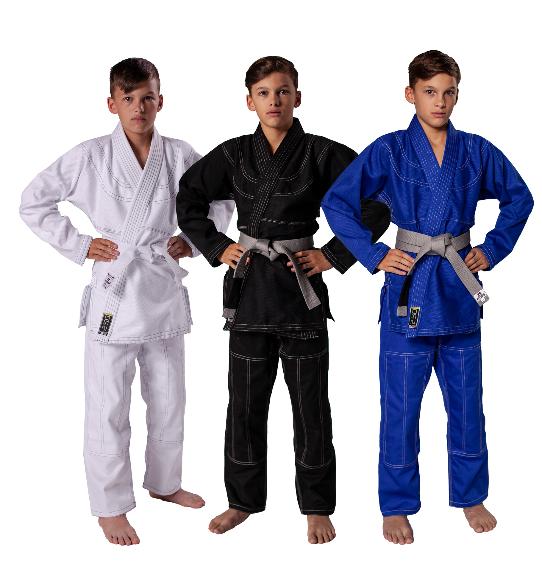 DANRHO Junioren Brazilian Jiu Jitsu Anzug 250 g, in 3 Farben