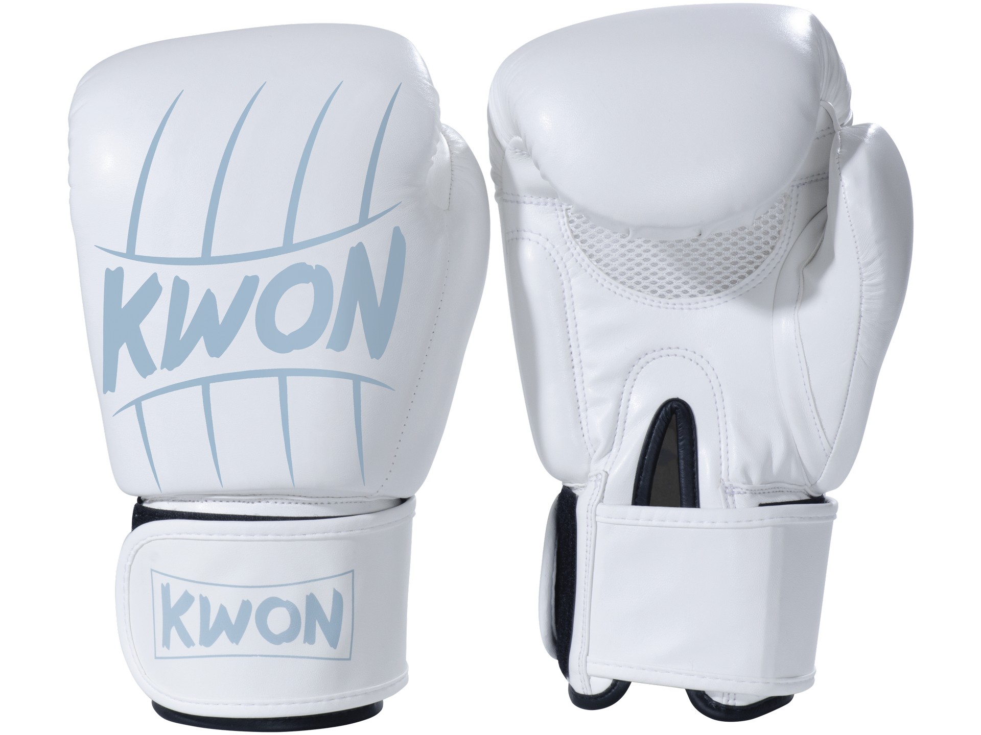 Boxhandschuhe Scratch, weiss/silber