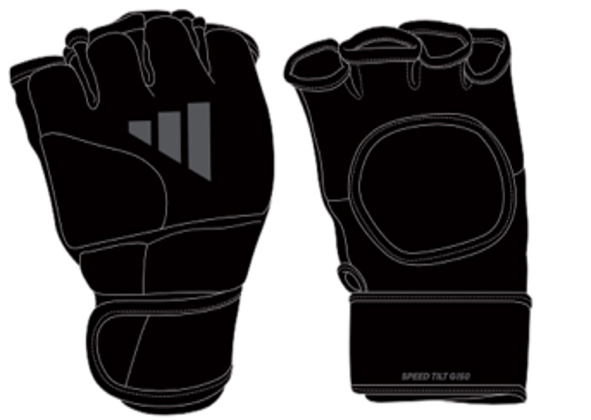 Adidas Speed ​​Tilt G150 MMA-Handschuhe, Schwarz/Grau